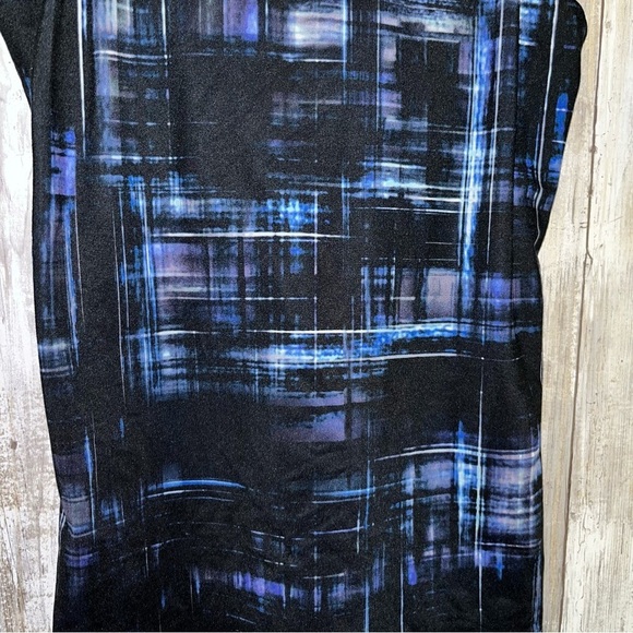 Athleta Blue Plaid Optimism Tank with Built in Bra - Picture 5 of 9